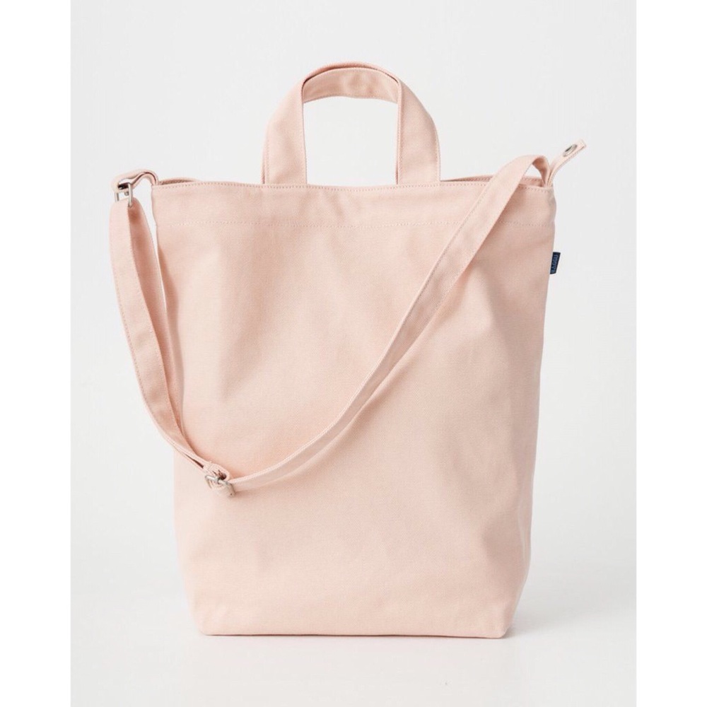 *NEW* BAGGU Light Pastel Pink Canvas Duck Tote Bag